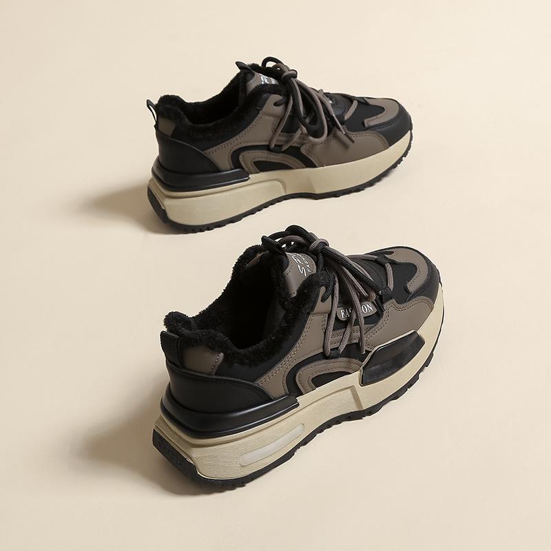 

Обувь для папы увеличивает рост, универсальная на осень и зиму, для маленьких мужчин, черные кроссовки на платформе и бархатные кроссовки, для женщин 40 чёрный