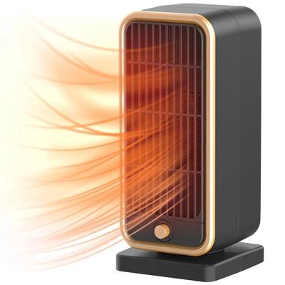 Chauffage soufflant en céramique de bureau 500W pour bureau Chauffage chaud ventilateur Chauffage portable Chauffe-nuque électrique Chauffe-mains Chauffe-pieds