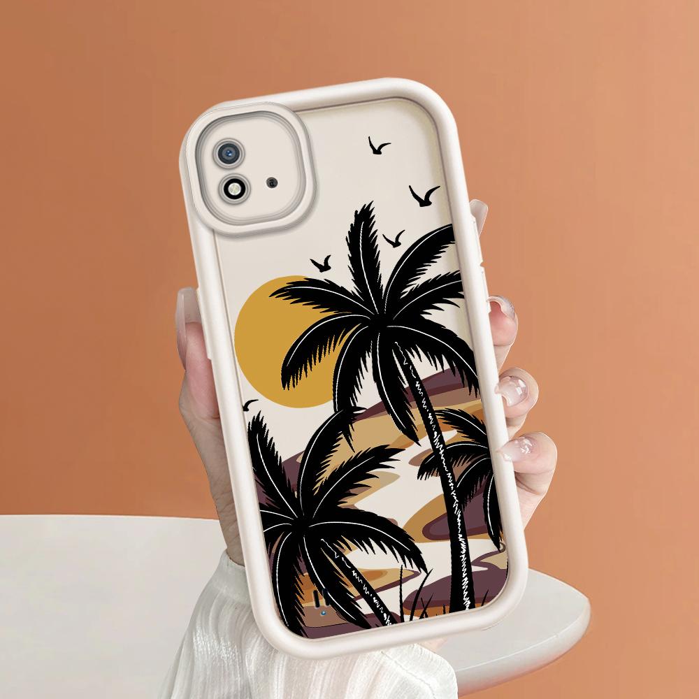 Weiches Silikon-Quadratleiter-Druckmuster-Telefongehäuse Vollständige Abdeckungskamera Stoßfestes Schutzgummigehäuse für OPPO Realme