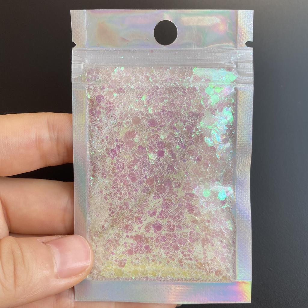 Bulk Metallic Polyester Glitter Loose Chunky Glitter Mix