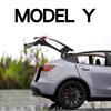 1:24 Tesla Model Y Model 3 Model S Metalllegierung Diecast Spielzeugauto Modell Sound und Licht Kinderspielzeug Sammlerstücke Geburtstagsgeschenke