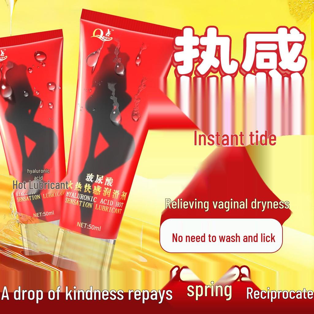 Medical Grade Water-Soluble Hyaluronic Acid Lubricant for Intimacy - No-Wash Liquid for Couples