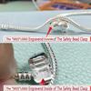 Bracciale Originale Certificato in Argento Sterling 925 di Marca Famosa per Donne Charms e Perline Fai-da-te Catena a Maglie Serpente Gioiello Classico per il Polso