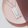 Lemegeton Personalized Name Necklaces Engraved Text Pendants for Couples Stainless Steel Jewelry Custom Valentine's Day Gifts