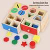 Montessori Early Education Shape & Color Sorting Building Blocks for Children