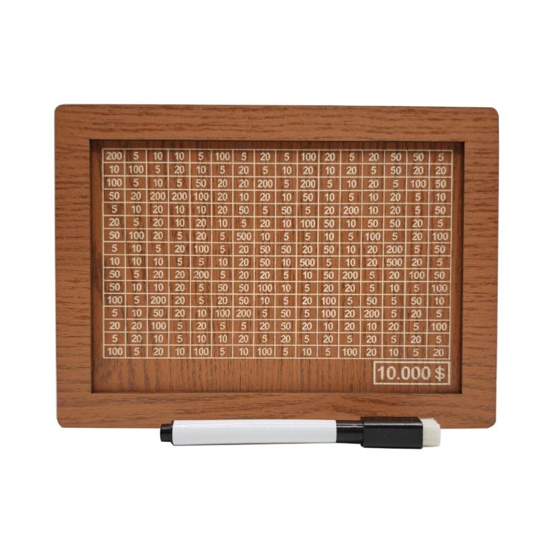 Holz Sparschweine Spardose Multifunktionsbehälter Zubehör für Kinder Mädchen Jungen Geldorganisation