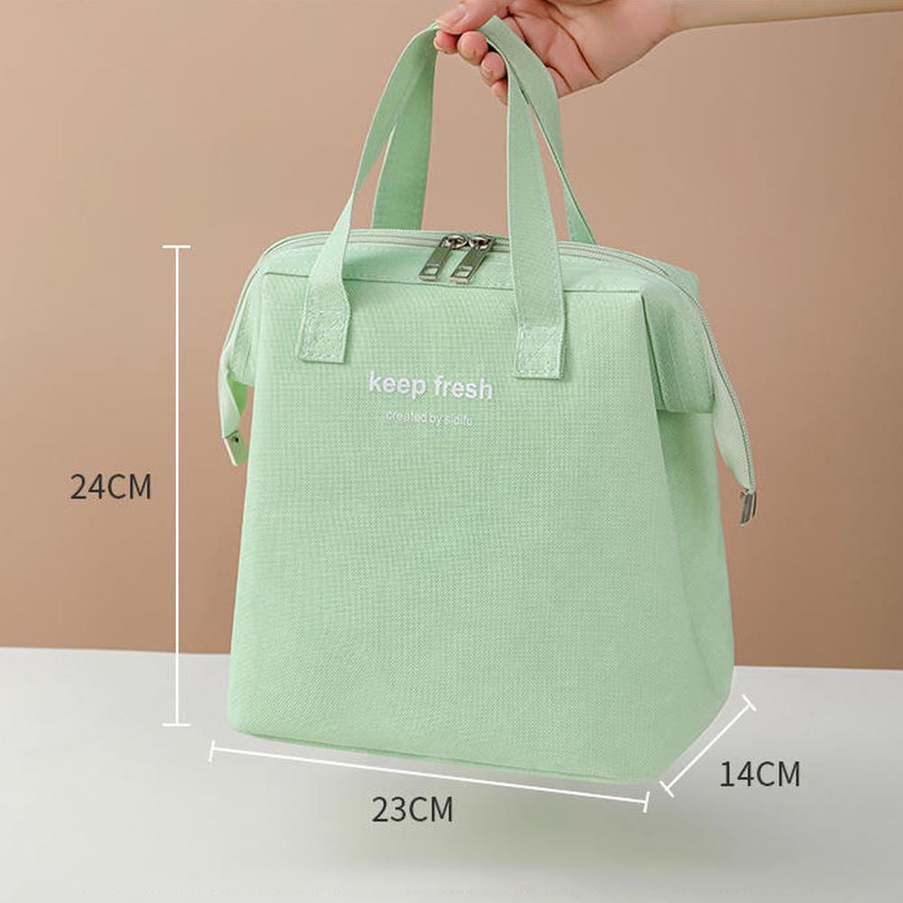 Lunch Bag Thick Insulation Insulated Lunch Box Bag Oxford Cloth Lunch Bag Stain Resistant For Work Outdoor Picnic Commuting