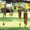 Birdhouse With Wind Chimes Round Seagrass 56x20cm
