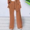 Cardigan aderente a tinta unita moda europea e americana 2024 Set completo da donna