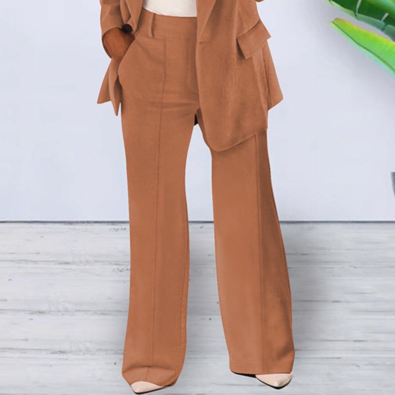 Cardigan aderente a tinta unita moda europea e americana 2024 Set completo da donna