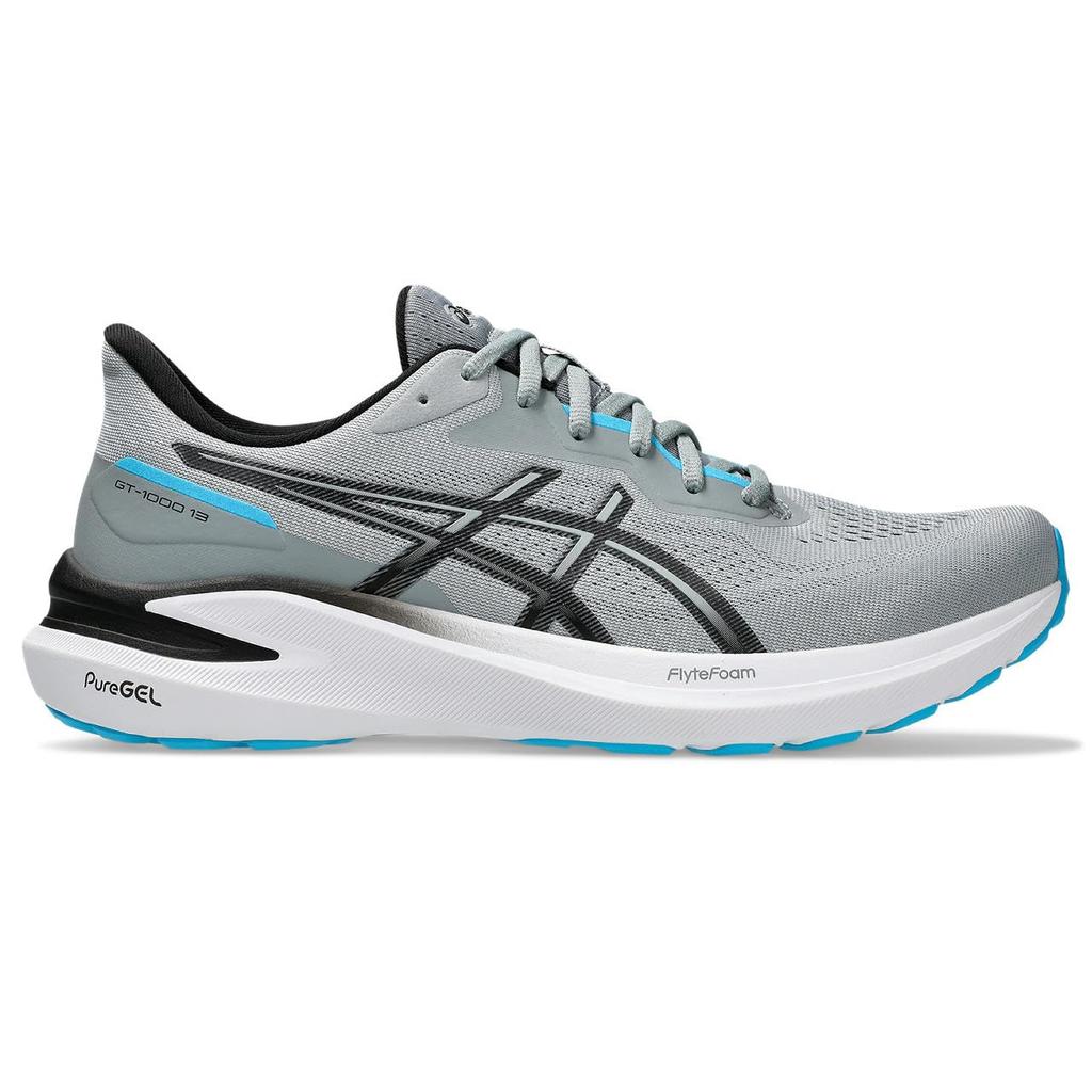 ASICS 13 Running Shoes 020 Size 4E GT-1000 (1011B859) Men's (Seat Rock/Black) 28.5 cm,