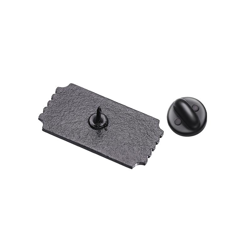 Art Stamps Enamel Pins Custom ADMIT ONE EXHAUSTED Always Tired Brooches Lapel Badges Funny Jewelry Gift for Kids Friends