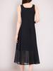 ACUD Sleeveless Sheer Dress_Black