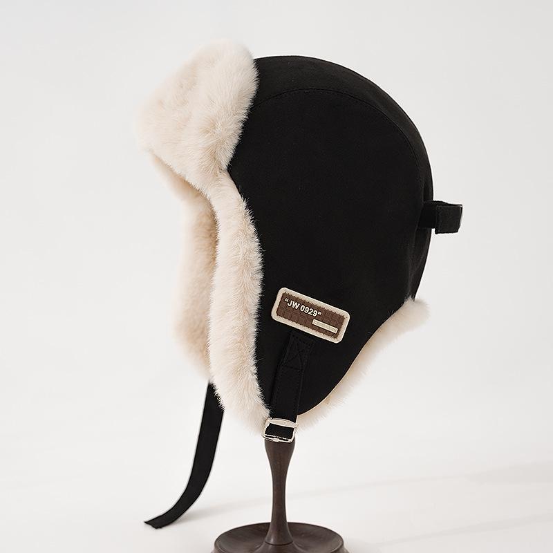 

Унисекс Теплая плюшевая шапка Лей Фэн - Зимняя защита ушей, Ветрозащитная и Утепленная для холодной погоды M (56-58cm)