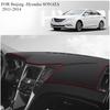 FOR Beijing -Hyundai SONATA 2011-2014 Car Dash Mat Dashmat Dashboard Mat Cover Sun Shade Dash Board Cover Carpet Accessories