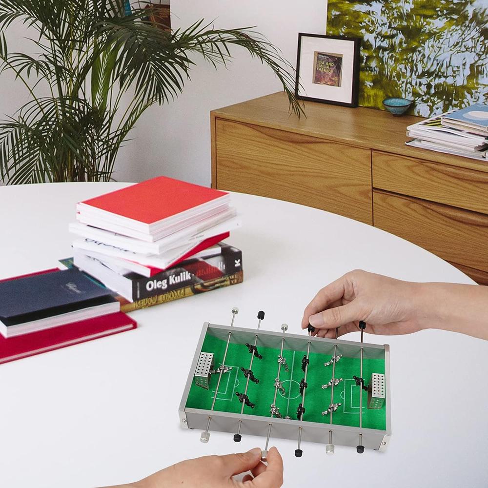 Mini Tischfußballspiel Robust Langlebig Tischfußballtisch Klein für Kinder Erwachsene Tischkicker Mehrere Modi Geschenke 260319