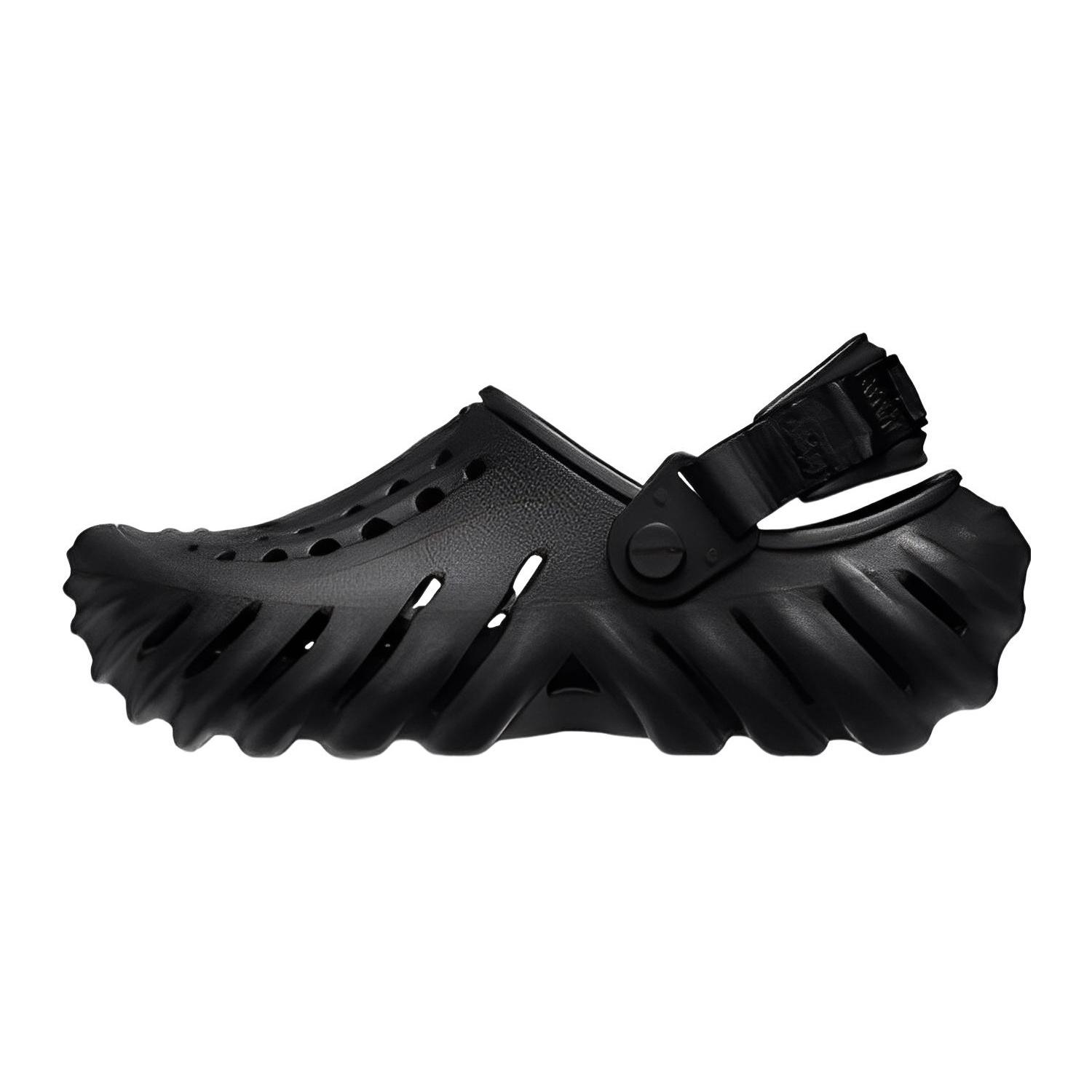 (GS) Crocs Echo Clog Sandals  Black  Kids  208190-001 EU 28-29