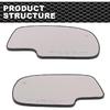 Mirror Glass Power Heated Compatible with 1999-2006 Chevy Silverado GMC Yukon Avalanche Driver & Passenger Side Mirror Glass Set