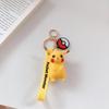 Silicone Keychains Pikachu Charmander Snorlax Bag Charms Anime Backpack Pendants Decor Accessories Kids Toys