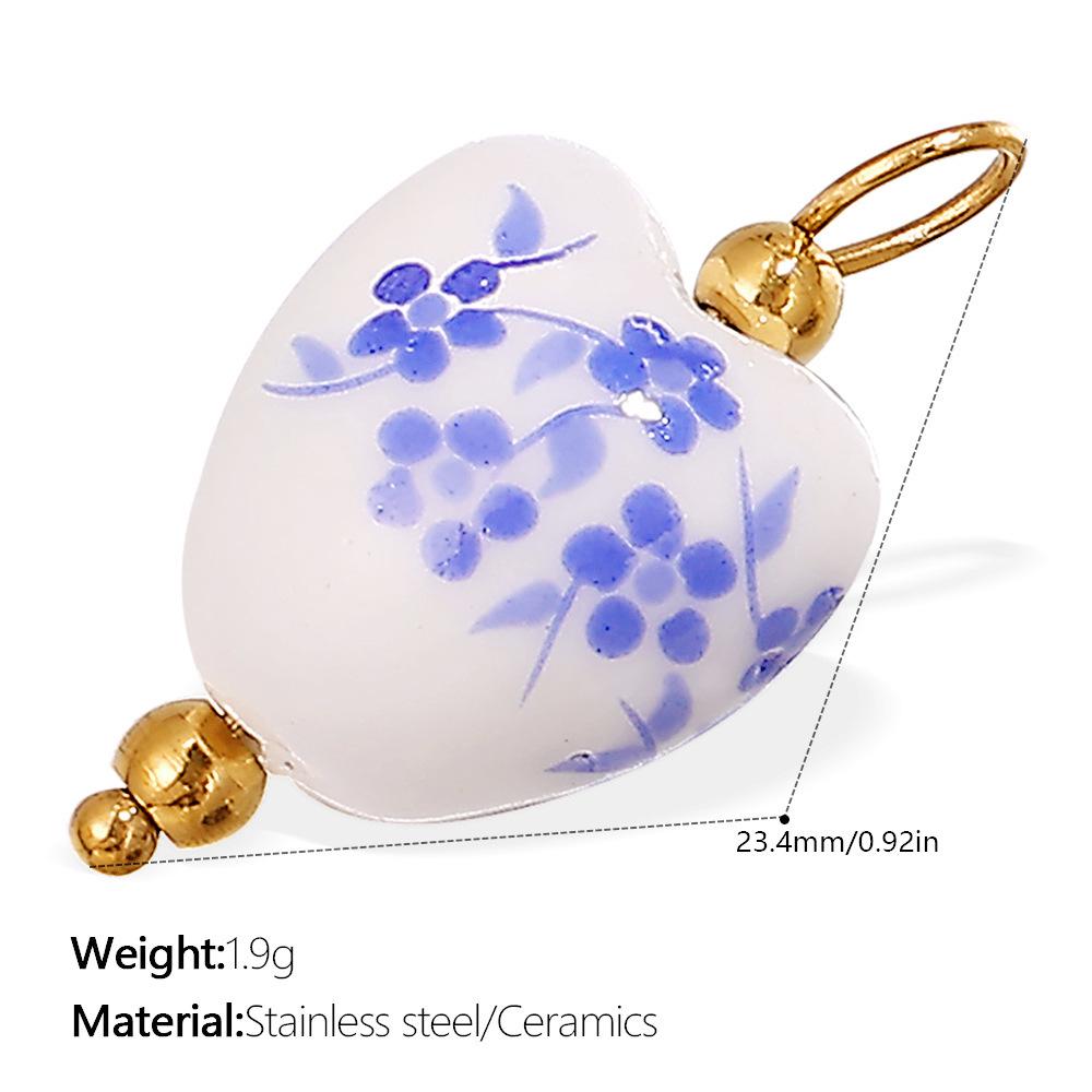 Cross-border Blue and White Porcelain Pendant Necklace & Bracelet Accessories