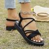 Women Summer Sandals Leisure Wedges Shoes Soft EVA Sole Light Weight Elastic Back Strap Girls Student Platform Sandalias