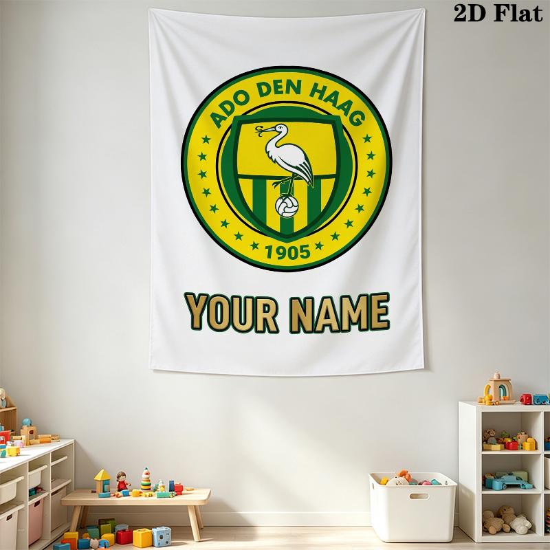 Custom Name Ado Den Haag Wall Tapestry Aesthetic Wall Hanging Printed Fabric Blanket Decorative Tapestries for Bedroom Living Room Home Decor
