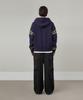 Glw Oversized Sailing Hooded Knit Zip-Up Navy