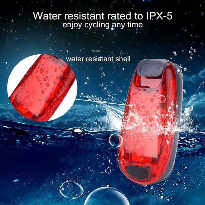 Bicycle Rear Light Safety Flashing Bicycle Rear Light Running Walking Cycling Helmet Light