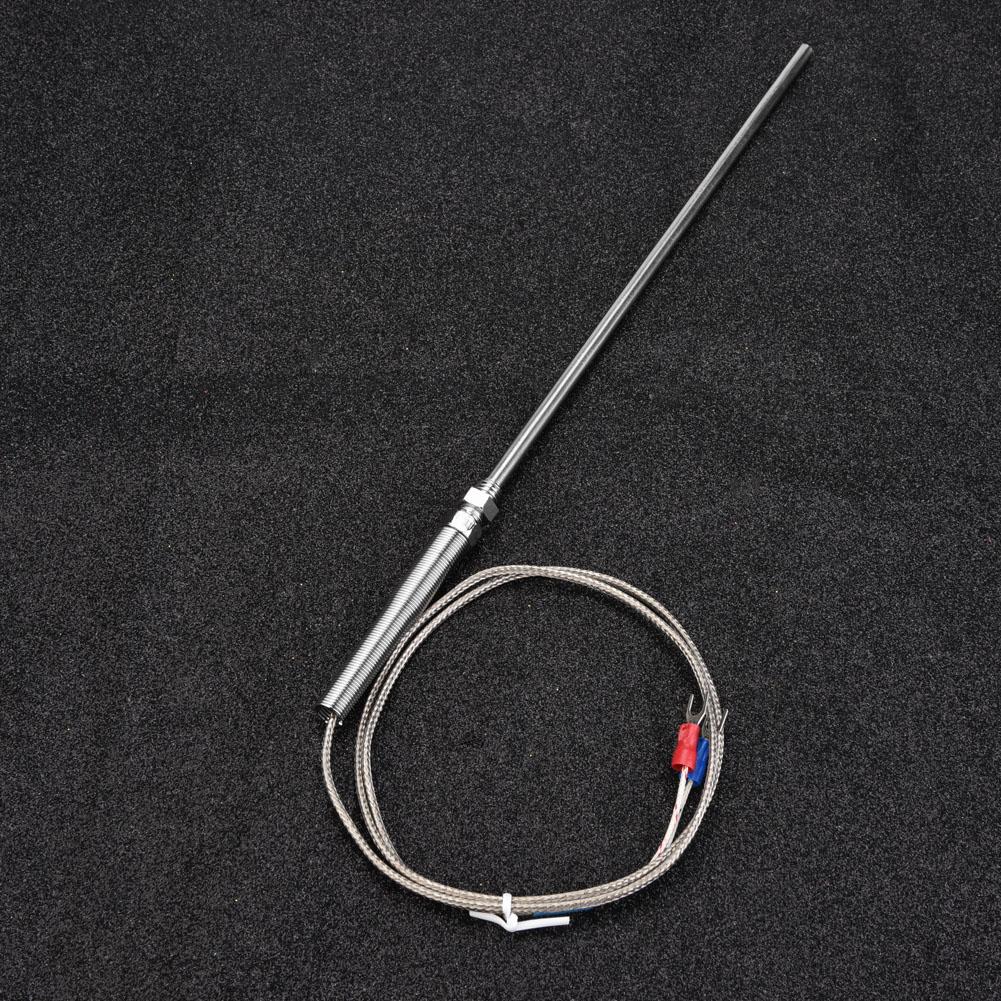 M8 Gewinde Typ K Thermoelement 200mm Sonde Temperaturfühler Draht 0400 Celsius  (1 m)