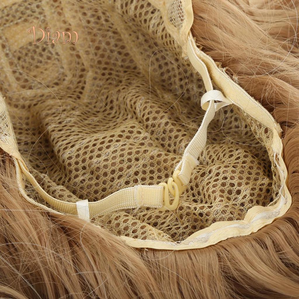 Perucă ondulată blondă Tenfyer, la modă pentru femei, cu păr natural ondulat, peruci cosplay