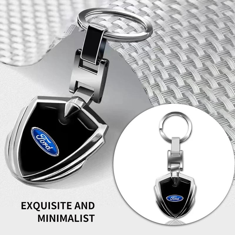 Hot New Car Key Chain Pendant Logo Key Chain Luxury Car Keychain For Ford Focus ST Ranger Mondeo Kugo Ecosport Fiesta Kuga Fusio