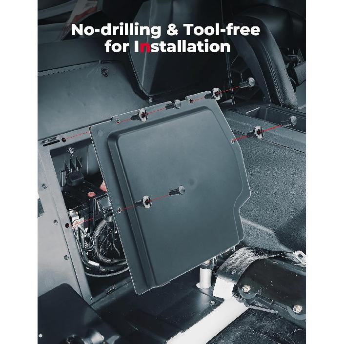 KEMIMOTO X3 Battery Cover Compatible With Can-Am Maverick X3 & X3 Max Battery Cover Plate 2017-2024 Accessories