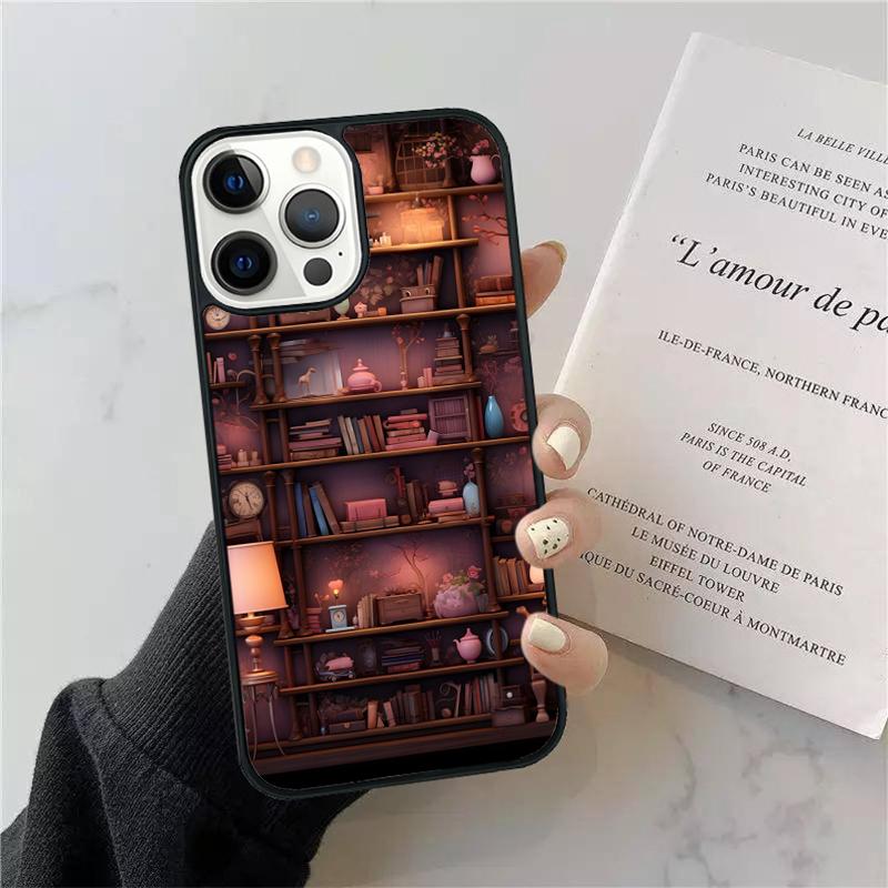 Library In Wonderland Phone Case Cover For iPhone 17 Air 15 13 Pro Max 16 14 Plus 11 12 Apple max