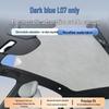 Dark Blue Suede Flocking Electrostatic Car Sunroof Sunshade: Heat Insulation & Sun Block.