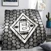 1pc Borussia Print Flannel Blanket, High quality Comfortable for All Seasons, Home Decor, Warmth and Comfort, Perfect for Christmas Gifts19