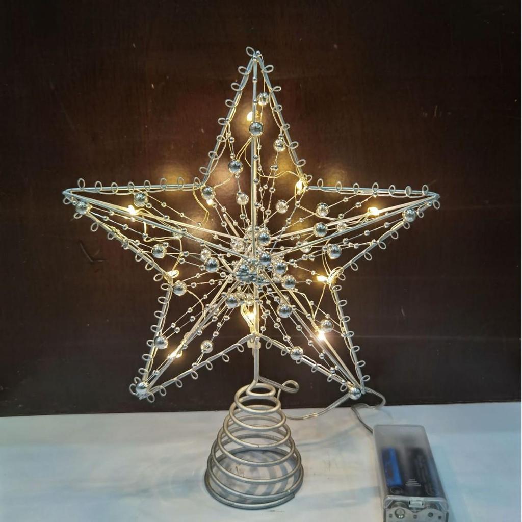 Yuzhu Line Tree Top Star Christmas Tree and Window Decorations