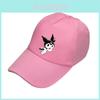Kuromi Anime Series Casual Cotton Dad Hat With Wide Brim For Summer Sun Protection