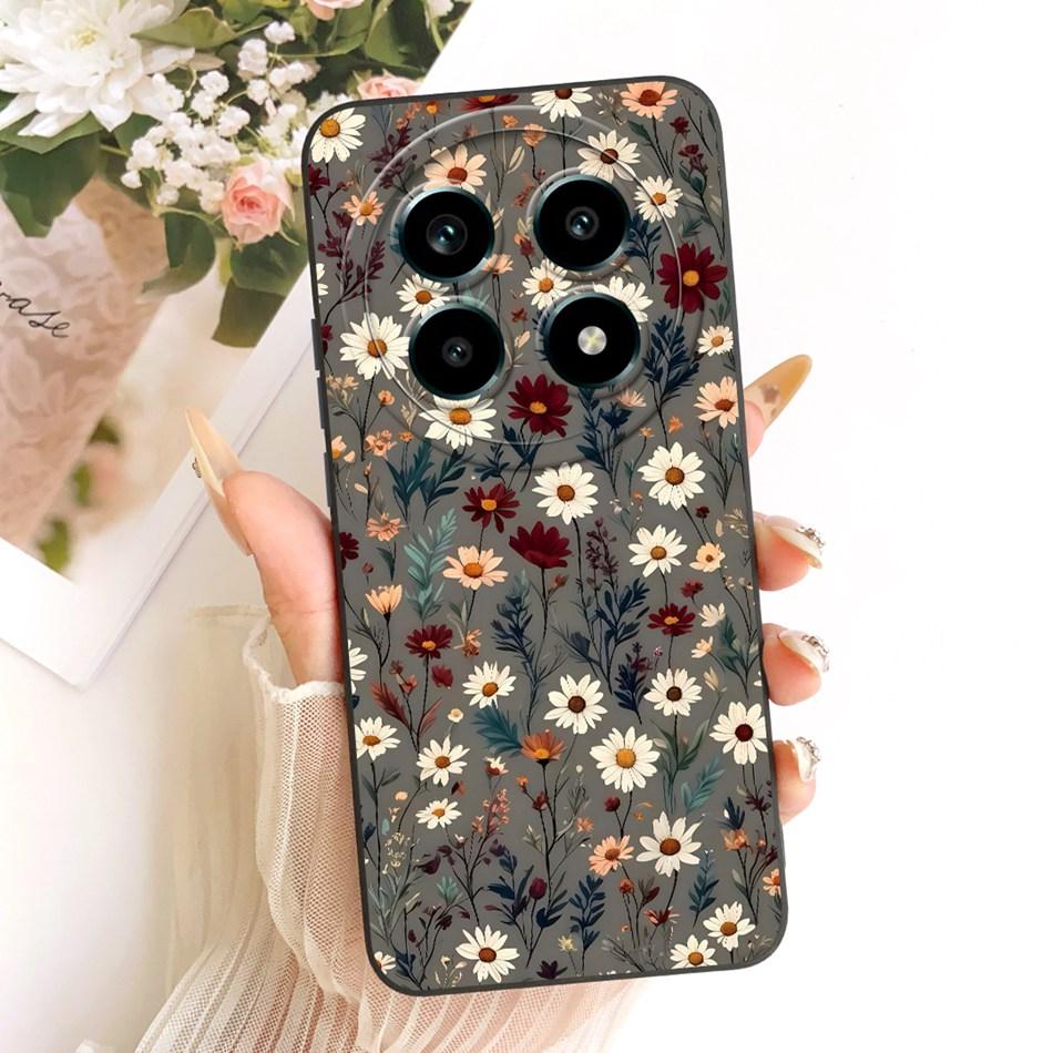 For Realme 13 Pro 13Pro+ Cute Cat Flower Cartoon Phone Case For Realme 13Pro Plus 5G Shockproof Soft Silicone Covers Bumpers