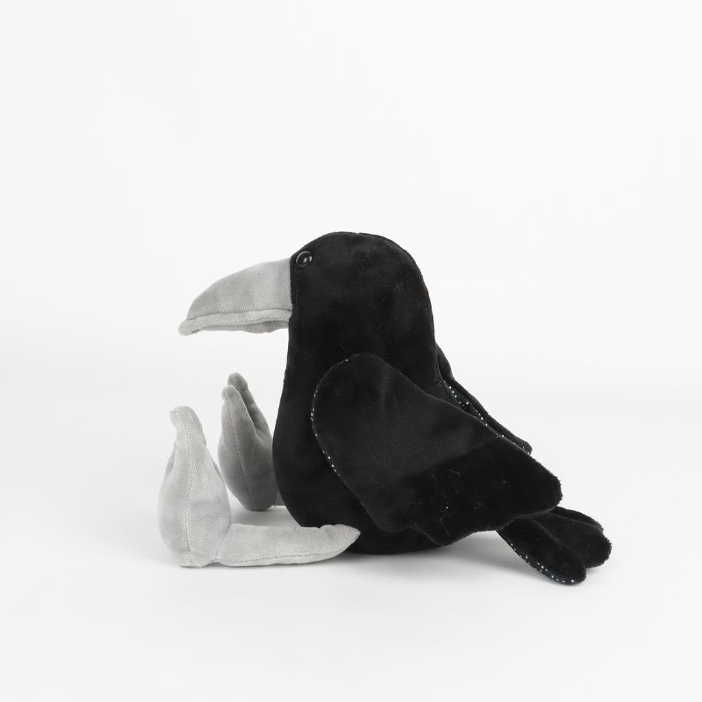 New Product: Black Crow Plush Birdie, A Plush Toy Featuring A Realistic Simulation Of A Crow, Perfect As A Cuddly Companion