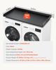 VEVOR Washer Dryer Countertop with 3 Splicing Panels, 54" x 27" Wooden Washer and Dryer Countertop with Non-Slip Pads