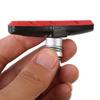 1 Pair   Cycling Mountain Bike V Brake Holder Pads Shoes Rubber Blocks(Red)