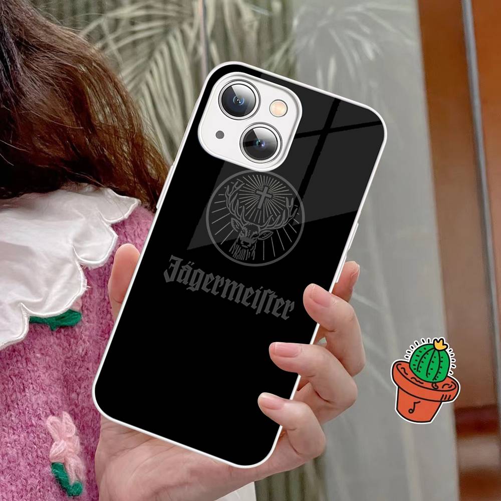 Hot J-JaegermeisterS Tempered Glass For iphone 14 13 12 11 Pro Mini XS MAX 14Plus X XS XR Cover