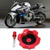 Motorcycle CNC Aluminum Gas Fuel Tank Cover Cap with Breather Vent (Red)