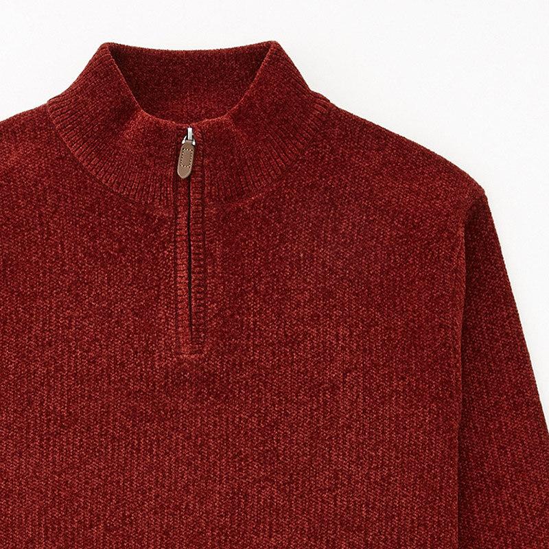 STCO Diems Chenille Half-Zip Knit Orange (Classic Fit)_Dktua03Cso