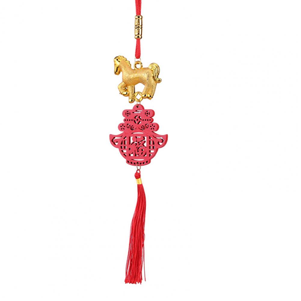 

Chinese Horse Decoration Chinese New Year 2026 Horse Pendant Decoration Lucky Charm Hanging Tassel Ornament Fortune Wealth XXL