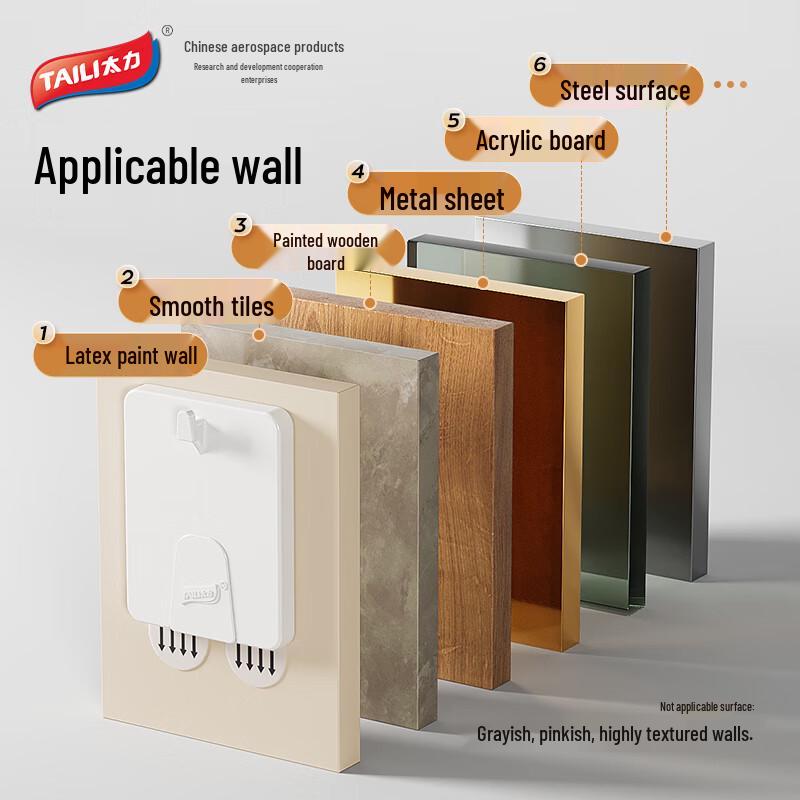 Taili Traceless No-Drill Wall Hooks for Picture Frames & Decor