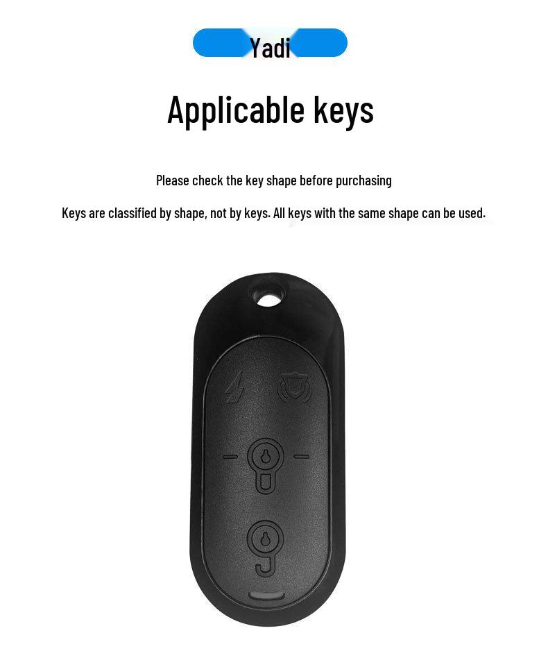 Yadea Electric Vehicle Key Cover for Guanneng Models (M5, E8, Q6, M6, M3, T5, M2S, E8S)