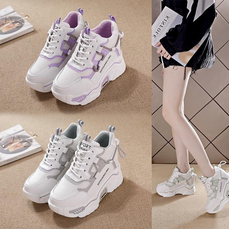 Chunky Sneakers Women 2024Spring Autumn Fashion Mesh Casual Shoes Breathable Height Increased VulcanizedShoe Zapatillas De Mujer