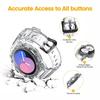 Transparent Band+Case for Samsung Galaxy Watch 5/4 40mm 44mm Accessorie Clear Case+sport bracelet Galaxy Watch 4 strap wristband