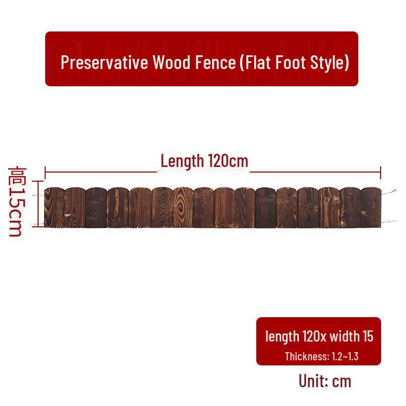 Karbikalisierter Korrosionsschutz Massivholz Gartenzaun für den Außenbereich